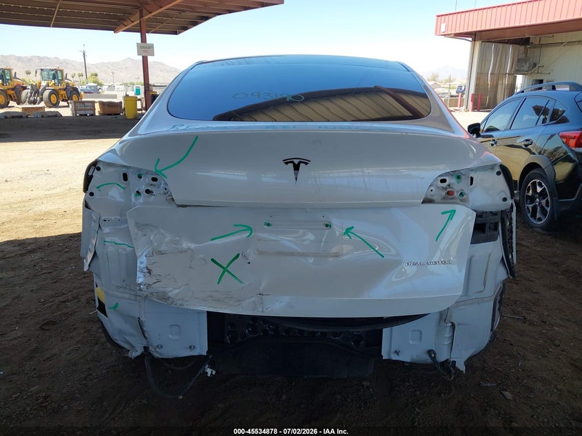 2023 Tesla Model y VIN 7SAYGDEE2PA093190 IAAI salvage auction — REAR END, Salvage (Arizona), sold $13,000 on 2026-07-16 (photo 6)