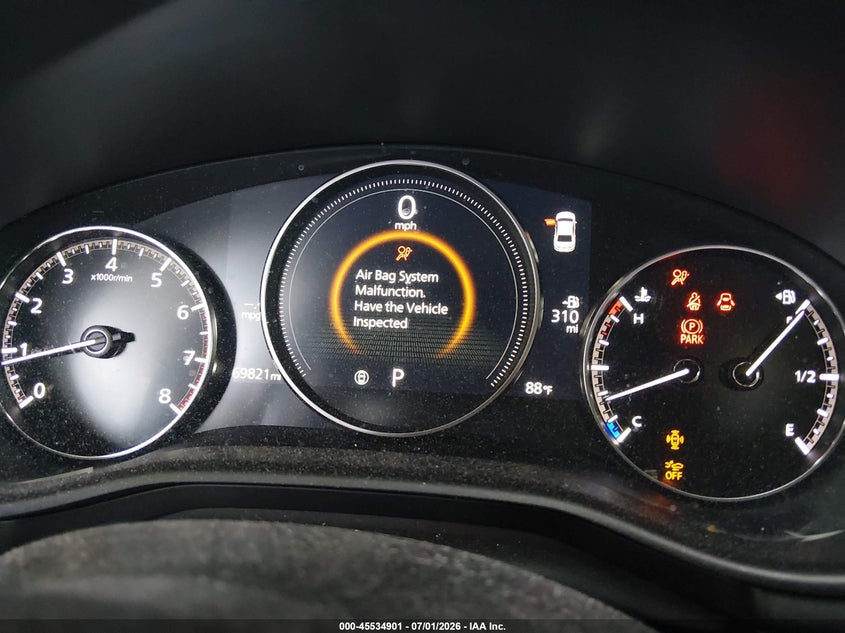 2021 Mazda 3 VIN JM1BPABL0M1324860 IAAI salvage auction — FRONT END, Salvage Title, sold $3,050 on 2026-07-22 (photo 7)