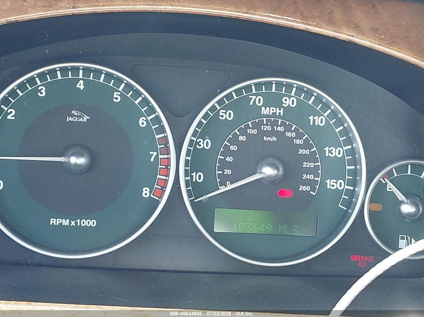 2002 Jaguar X type VIN SAJEA51C42WC28869 IAAI salvage auction — NORMAL WEAR, Clear - Dealer Only (California), sold $400 on 2026-07-13 (photo 7)