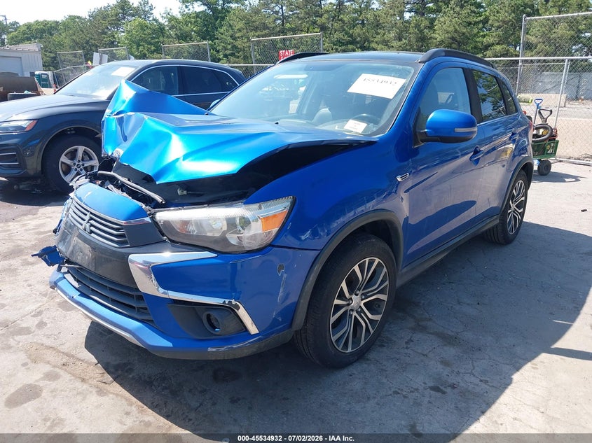 2016 Mitsubishi Outlander VIN JA4AR4AW9GZ030599 IAAI salvage auction — FRONT END, Mv-907A (New York), sold $25 on 2026-07-28 (photo 2)