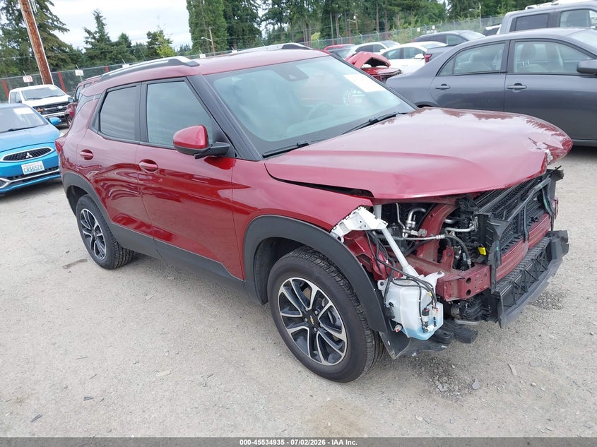 2025 Chevrolet Trailblazer VIN KL79MRSL8SB134024 IAAI salvage auction — FRONT END, Enterprise Vehicles Clear Only (Kentucky), sold $11,500 on 2026-07-08 (photo 1)