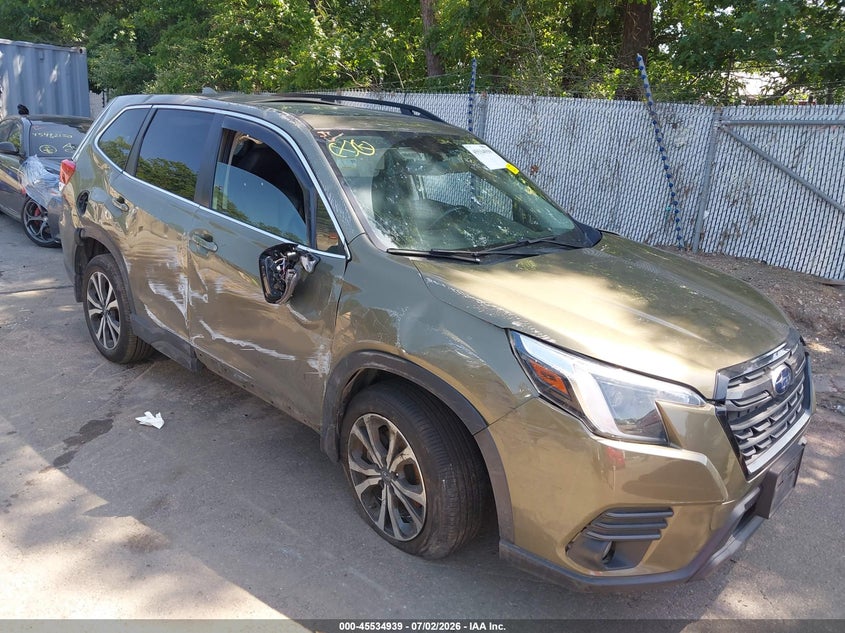 2022 Subaru Forester VIN JF2SKAPC2NH500390 IAAI salvage auction — SIDE, Mv-907A (New York), sold $2,300 on 2026-07-28 (photo 1)
