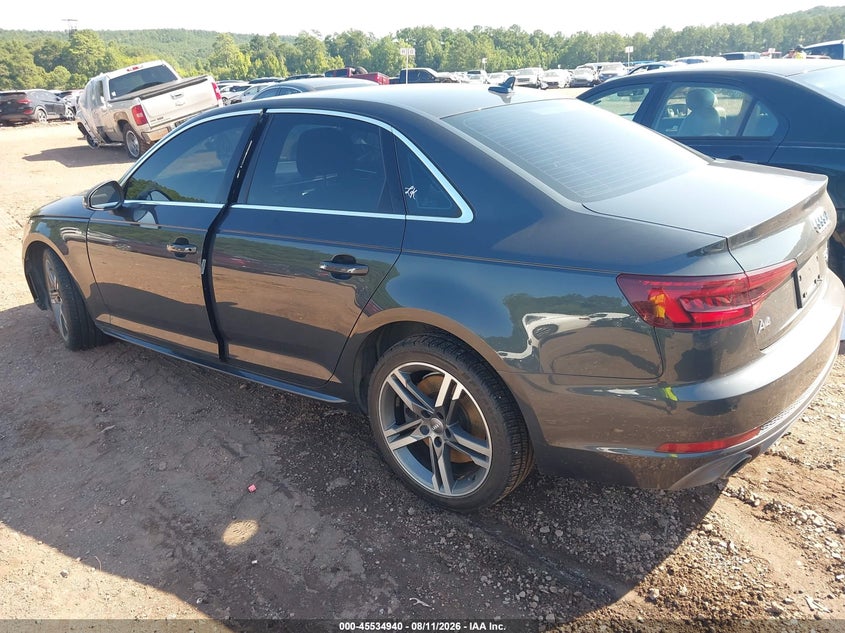 2018 Audi A4 VIN WAUENAF44JA155442 IAAI salvage auction — FRONT END, Salvage (Alabama), sold $5,700 on 2026-08-22 (photo 3)