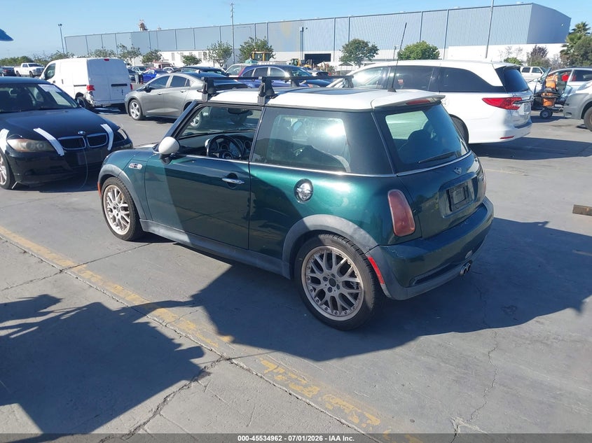 2003 Mini Cooper VIN WMWRE33443TD60979 IAAI salvage auction — NORMAL WEAR, Clear - Dealer Only (California), sold $400 on 2026-07-27 (photo 3)