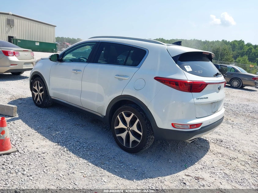 2017 Kia Sportage VIN KNDPR3A67H7163949 IAAI salvage auction — NORMAL WEAR, Clear (Alabama), sold $2,200 on 2026-07-29 (photo 3)