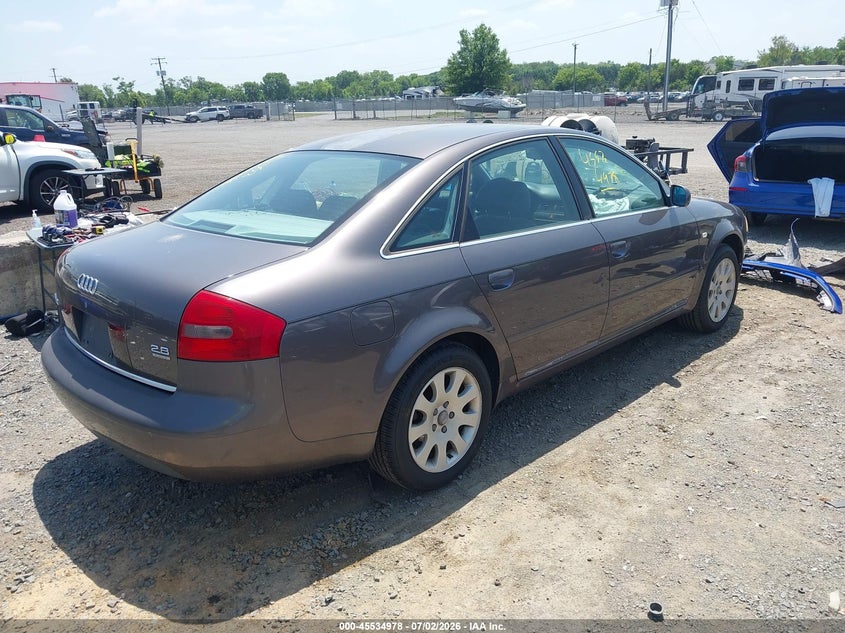 1998 Audi A6 VIN WAUBA24B4WN103363 IAAI salvage auction — FRONT END, Clear (Virginia), sold $225 on 2026-08-06 (photo 4)