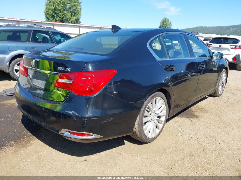 2014 Acura RLX VIN JH4KC1F9XEC004170 IAAI salvage auction — LEFT SIDE, Bill Of Sale (Washington), sold $1,900 on 2026-07-28 (photo 4)