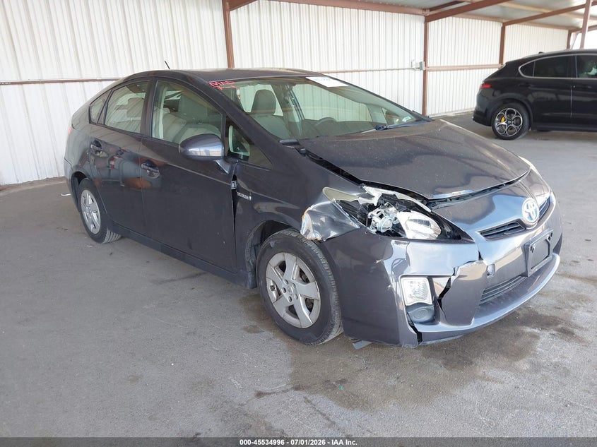 2011 Toyota Prius VIN JTDKN3DU5B1394875 IAAI salvage auction — RIGHT FRONT, Salvage (California), sold $2,500 on 2026-07-30 (photo 1)