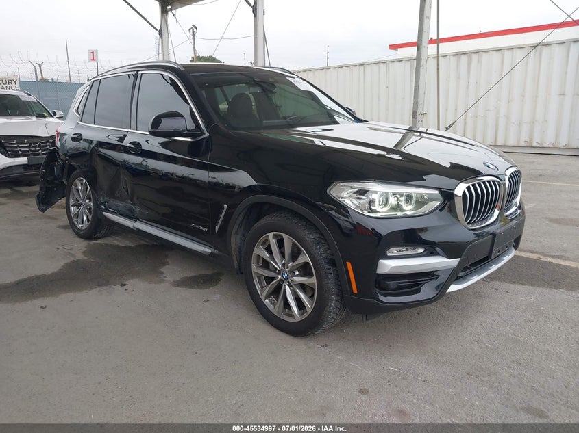 2018 BMW X3 VIN 5UXTR9C58JLD61606 IAAI salvage auction — RIGHT SIDE, Salvage (California), sold $8,000 on 2026-07-29 (photo 1)