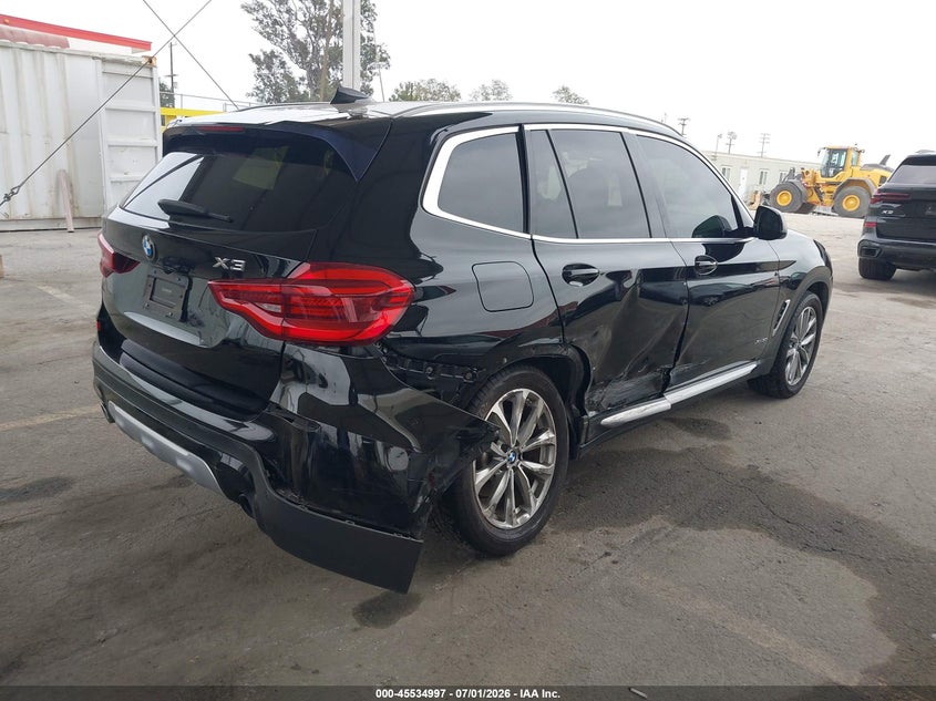 2018 BMW X3 VIN 5UXTR9C58JLD61606 IAAI salvage auction — RIGHT SIDE, Salvage (California), sold $8,000 on 2026-07-29 (photo 4)