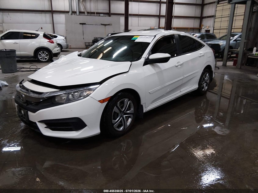 2016 Honda Civic VIN 2HGFC2F53GH516165 IAAI salvage auction — RIGHT FRONT, Salvage Title, sold $25 on 2026-07-29 (photo 2)