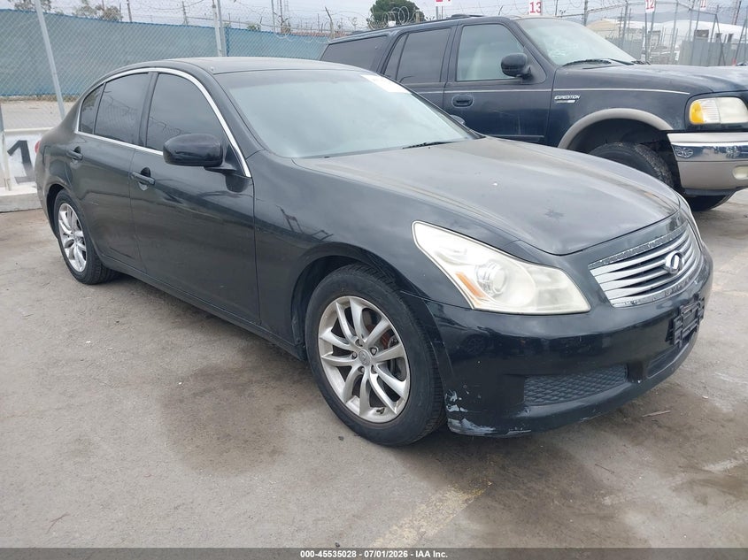 2008 Infiniti G35 VIN JNKBV61E18M203490 IAAI salvage auction — UNKNOWN, Clear - Dealer Only (California), sold $850 on 2026-07-15 (photo 1)