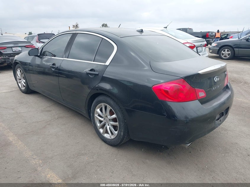 2008 Infiniti G35 VIN JNKBV61E18M203490 IAAI salvage auction — UNKNOWN, Clear - Dealer Only (California), sold $850 on 2026-07-15 (photo 3)