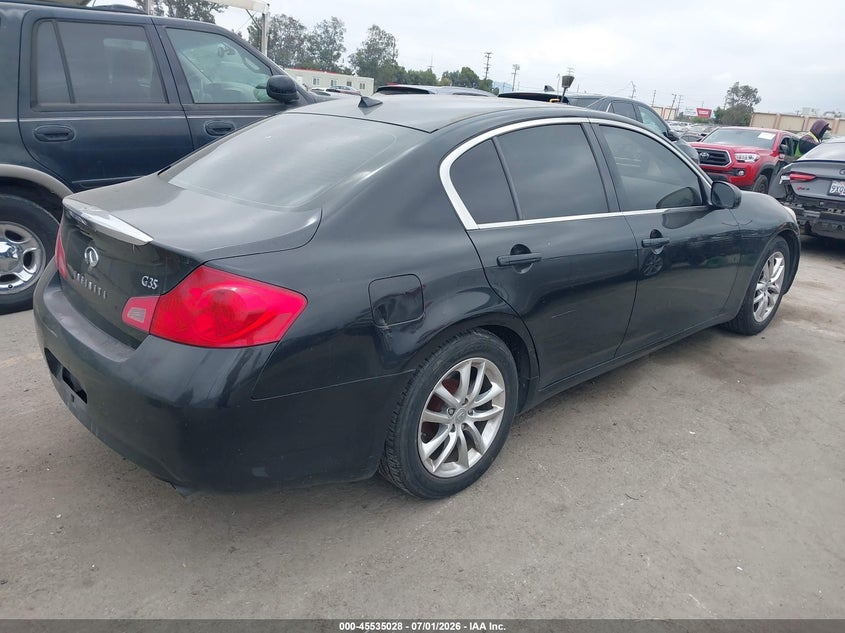 2008 Infiniti G35 VIN JNKBV61E18M203490 IAAI salvage auction — UNKNOWN, Clear - Dealer Only (California), sold $850 on 2026-07-15 (photo 4)
