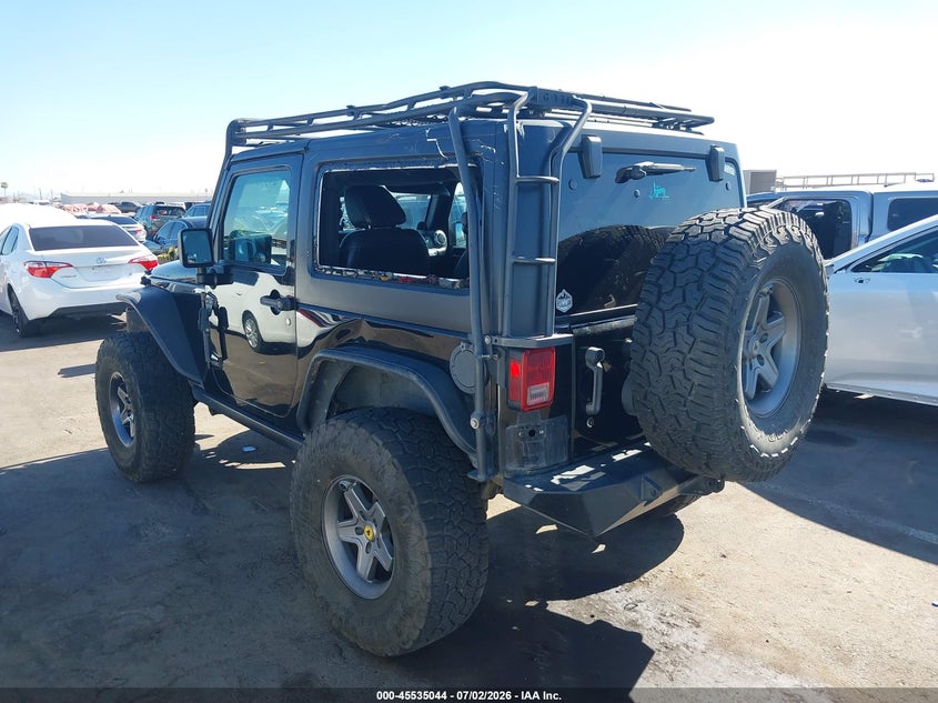 2013 Jeep Wrangler / VIN 1C4HJWCG1DL672536 IAAI salvage auction — ROLLOVER, Salvage Title, sold $4,700 on 2026-08-03 (photo 3)