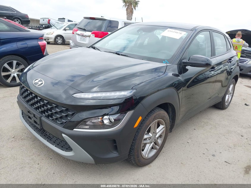 2023 Hyundai Kona VIN KM8K2CAB3PU058008 IAAI salvage auction — REAR END, Wait Title, sold $25 on 2026-09-28 (photo 2)