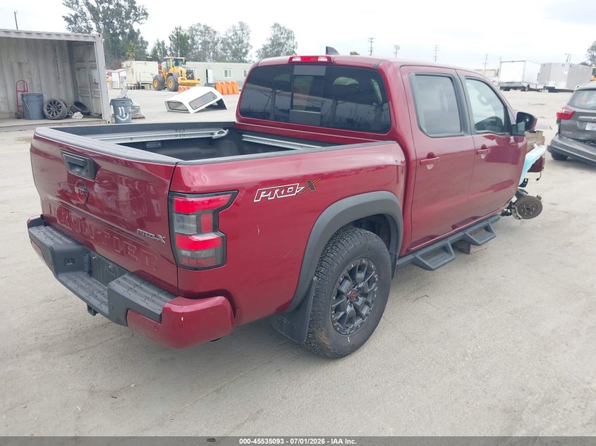 2023 Nissan Navara (frontier) VIN 1N6ED1EJ1PN636745 IAAI salvage auction — RIGHT FRONT, Salvage Title, sold $10,750 on 2026-07-22 (photo 4)