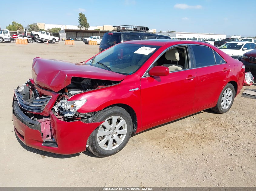 2008 Toyota Camry hybrid VIN JTNBB46K683046036 IAAI salvage auction — FRONT END, Salvage (California), sold $1,100 on 2026-07-20 (photo 2)