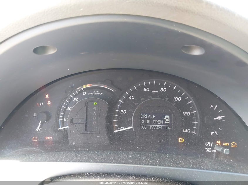 2008 Toyota Camry hybrid VIN JTNBB46K683046036 IAAI salvage auction — FRONT END, Salvage (California), sold $1,100 on 2026-07-20 (photo 7)