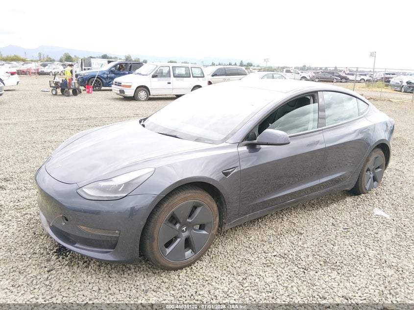2022 Tesla Model 3 VIN 5YJ3E1EB2NF174420 IAAI salvage auction — UNDERCARRIAGE, Salvage Title, sold $10,500 on 2026-09-02 (photo 2)