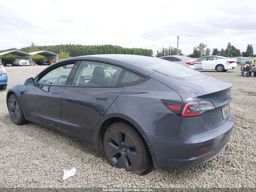 2022 Tesla Model 3 VIN 5YJ3E1EB2NF174420 IAAI salvage auction — UNDERCARRIAGE, Salvage Title, sold $10,500 on 2026-09-02 (photo 3)
