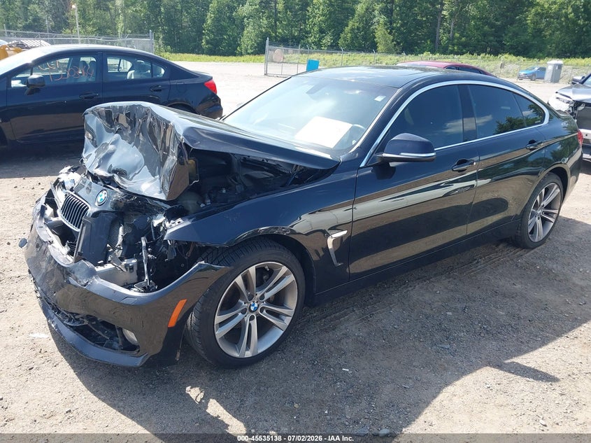 2016 BMW 4er VIN WBA4C9C59GG141006 IAAI salvage auction — FRONT END, Clear (Massachusetts), sold $775 on 2026-07-10 (photo 2)