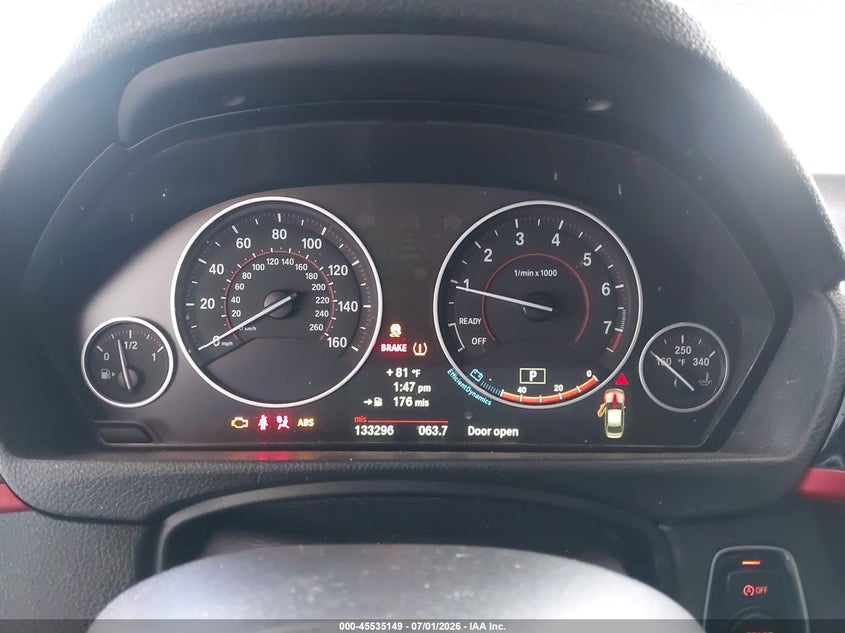 2013 BMW 3er VIN WBA3C1C5XDF443645 IAAI salvage auction — LEFT FRONT, Salvage Title, sold $1,950 on 2026-08-13 (photo 7)