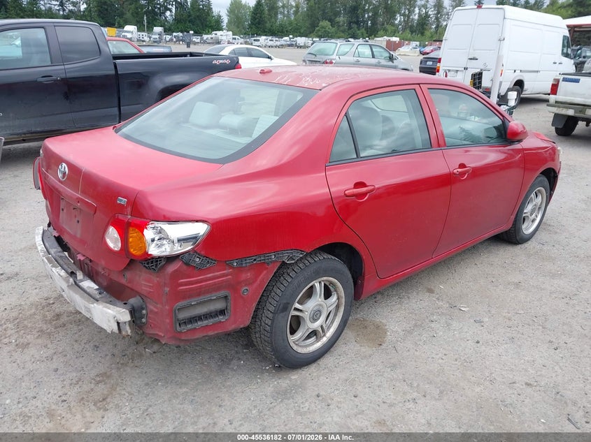 2009 Toyota Corolla VIN JTDBL40E999029041 IAAI salvage auction — FRONT END, Clear (Washington), sold $825 on 2026-07-29 (photo 4)
