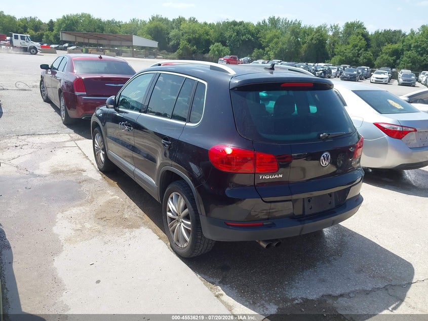 2012 Volkswagen Tiguan VIN WVGAV7AX5CW555789 IAAI salvage auction — NORMAL WEAR, Original (Texas), sold $425 on 2026-07-29 (photo 3)