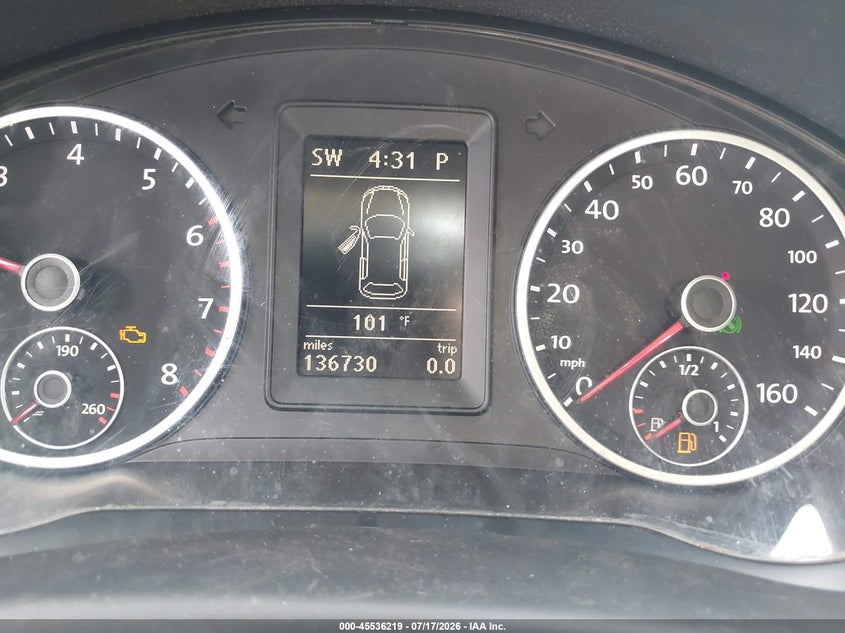 2012 Volkswagen Tiguan VIN WVGAV7AX5CW555789 IAAI salvage auction — NORMAL WEAR, Original (Texas), sold $425 on 2026-07-29 (photo 7)