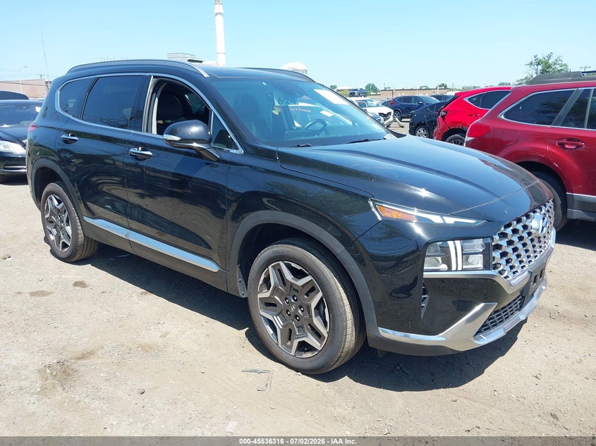 2023 Hyundai Santa fe hybrid VIN 5NMS3DA19PH014553 IAAI salvage auction — FRONT END, Clear (New York), sold $13,250 on 2026-07-13 (photo 1)