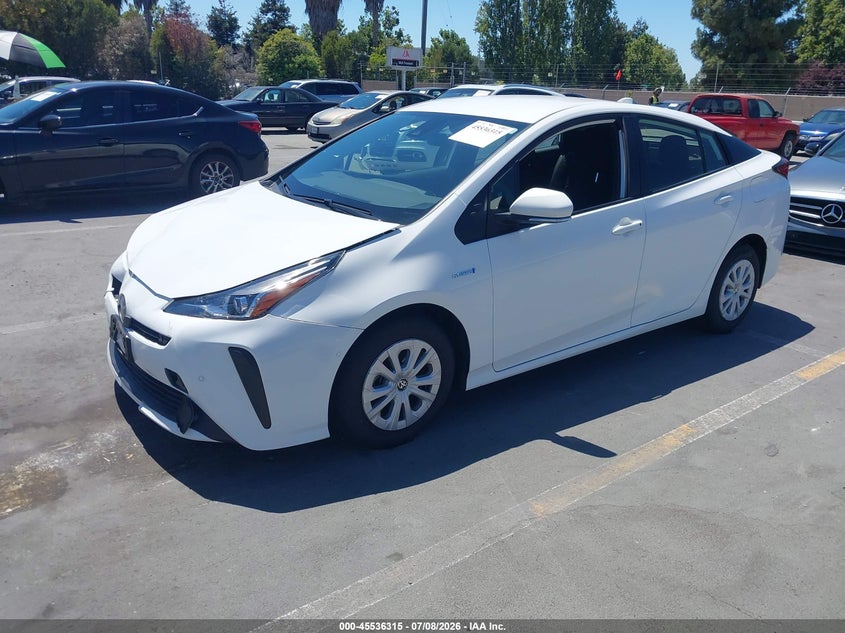 2022 Toyota Prius VIN JTDKAMFU6N3166570 IAAI salvage auction — FRONT END, Clear (California), sold $15,300 on 2026-07-20 (photo 2)