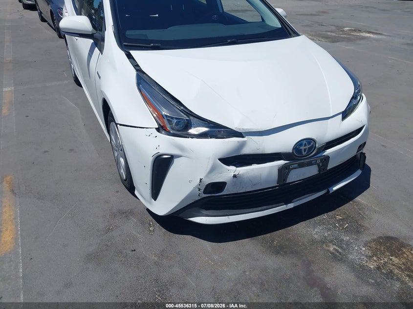 2022 Toyota Prius VIN JTDKAMFU6N3166570 IAAI salvage auction — FRONT END, Clear (California), sold $15,300 on 2026-07-20 (photo 6)