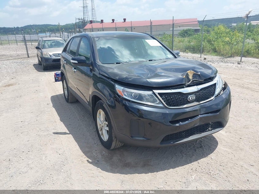 2014 Kia Sorento VIN 5XYKT3A63EG459562 IAAI salvage auction — FRONT END, Salvage (Pennsylvania), sold $1,200 on 2026-07-21 (photo 1)