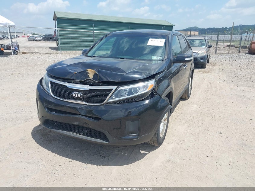 2014 Kia Sorento VIN 5XYKT3A63EG459562 IAAI salvage auction — FRONT END, Salvage (Pennsylvania), sold $1,200 on 2026-07-21 (photo 2)