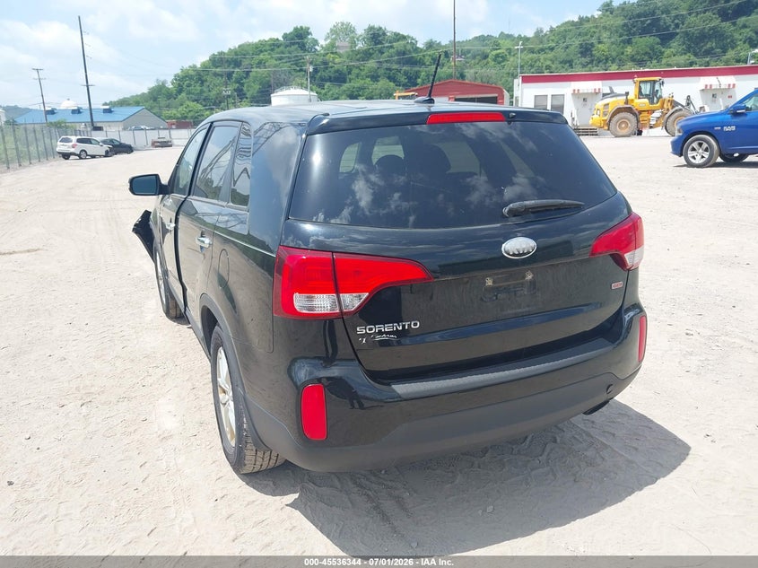 2014 Kia Sorento VIN 5XYKT3A63EG459562 IAAI salvage auction — FRONT END, Salvage (Pennsylvania), sold $1,200 on 2026-07-21 (photo 3)
