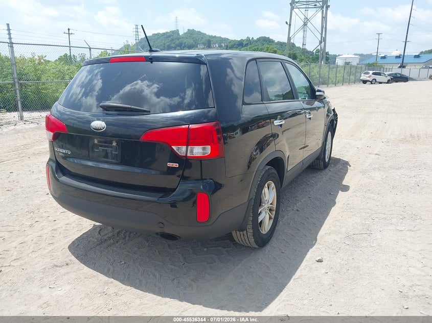 2014 Kia Sorento VIN 5XYKT3A63EG459562 IAAI salvage auction — FRONT END, Salvage (Pennsylvania), sold $1,200 on 2026-07-21 (photo 4)
