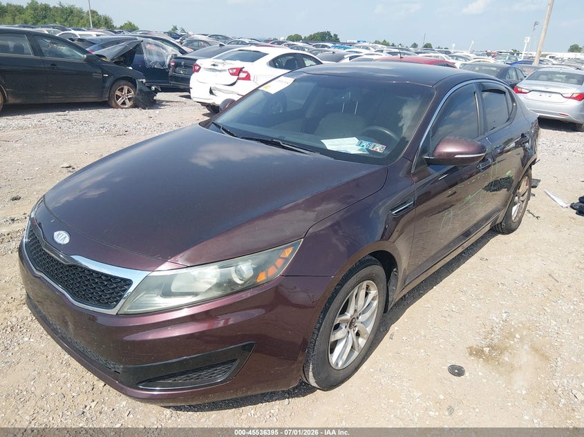 2011 Kia Optima VIN KNAGM4A74B5171620 IAAI salvage auction — LEFT REAR, Salvage (Pennsylvania), sold $700 on 2026-07-29 (photo 2)