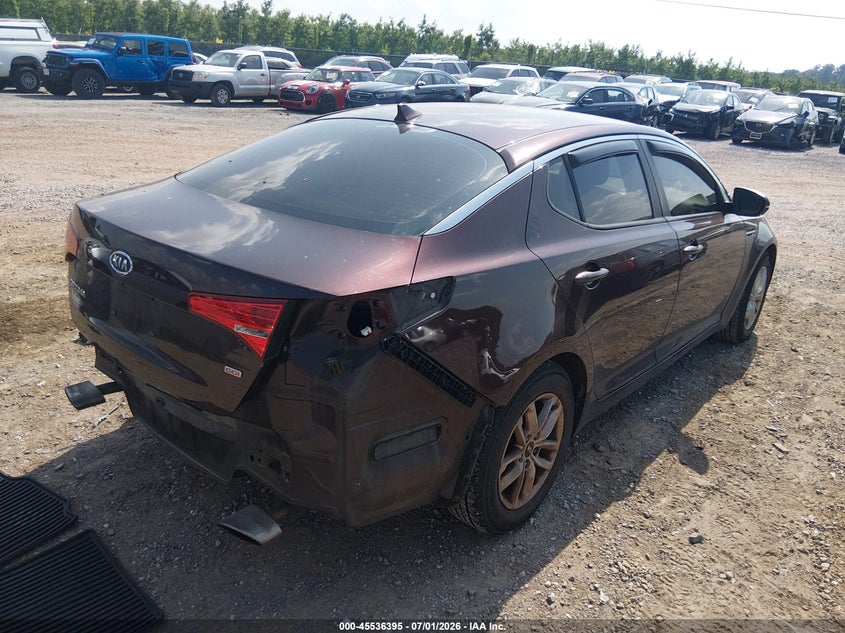2011 Kia Optima VIN KNAGM4A74B5171620 IAAI salvage auction — LEFT REAR, Salvage (Pennsylvania), sold $700 on 2026-07-29 (photo 4)