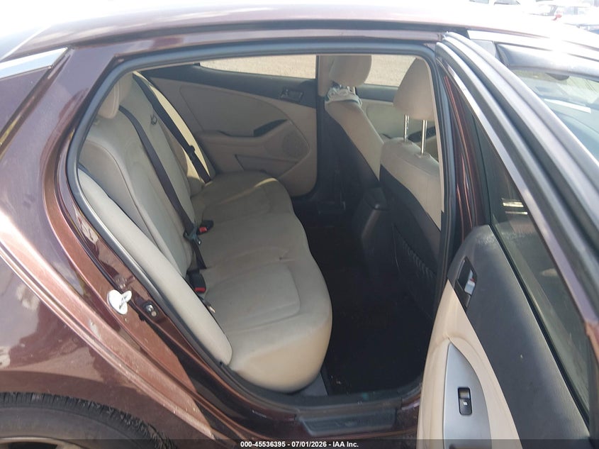 2011 Kia Optima VIN KNAGM4A74B5171620 IAAI salvage auction — LEFT REAR, Salvage (Pennsylvania), sold $700 on 2026-07-29 (photo 8)
