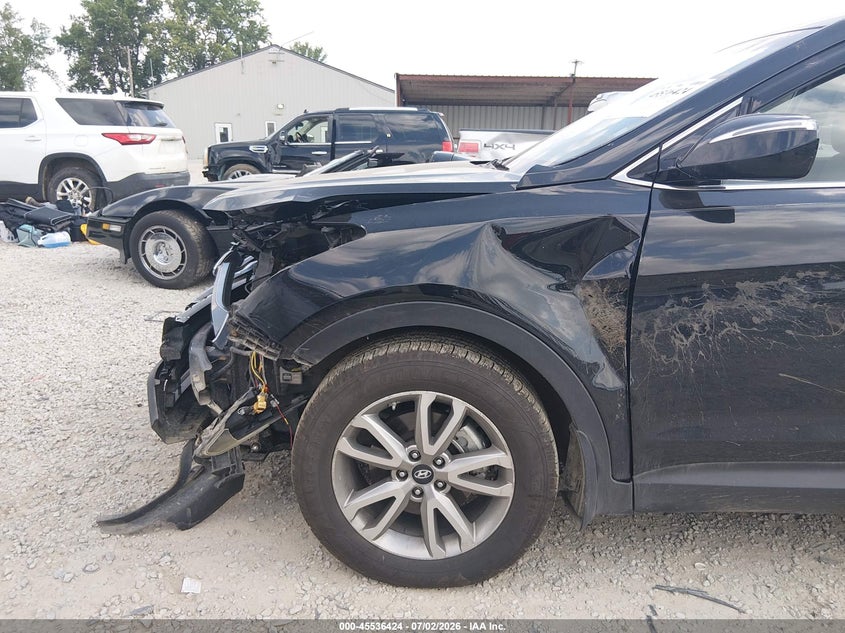 2015 Hyundai Santa fe VIN 5XYZUDLA0FG265205 IAAI salvage auction — FRONT END, Salvage Title, sold $25 on 2026-08-02 (photo 6)