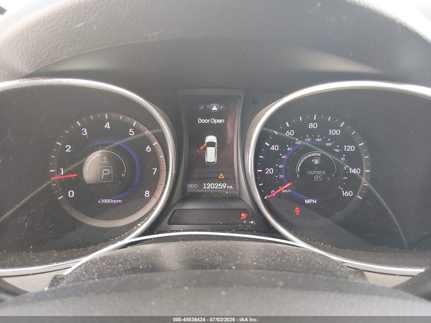 2015 Hyundai Santa fe VIN 5XYZUDLA0FG265205 IAAI salvage auction — FRONT END, Salvage Title, sold $25 on 2026-08-02 (photo 7)