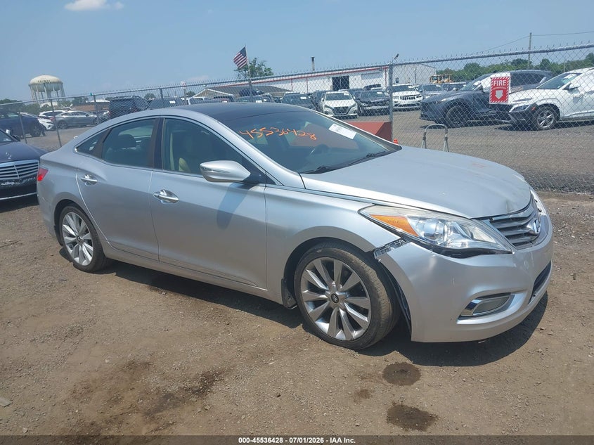2012 Hyundai Azera VIN KMHFH4JG5CA144238 IAAI salvage auction — NORMAL WEAR, Clear (New Jersey), sold $1,400 on 2026-07-06 (photo 1)