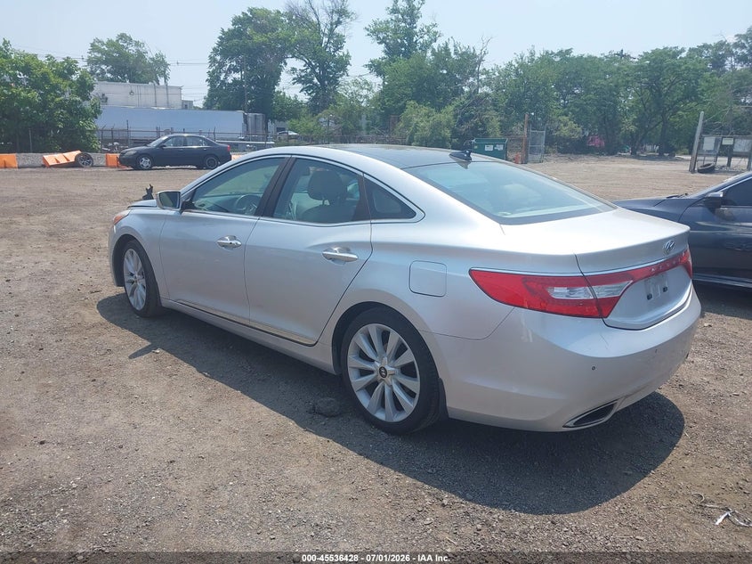 2012 Hyundai Azera VIN KMHFH4JG5CA144238 IAAI salvage auction — NORMAL WEAR, Clear (New Jersey), sold $1,400 on 2026-07-06 (photo 3)