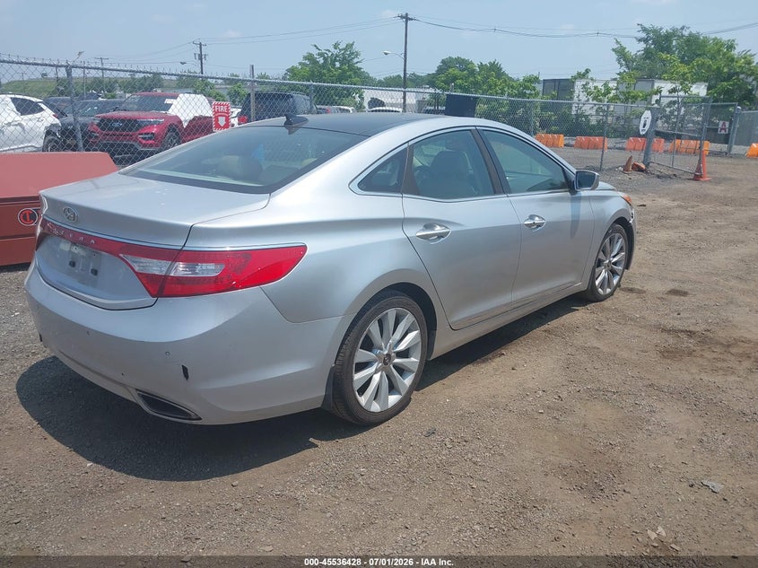 2012 Hyundai Azera VIN KMHFH4JG5CA144238 IAAI salvage auction — NORMAL WEAR, Clear (New Jersey), sold $1,400 on 2026-07-06 (photo 4)