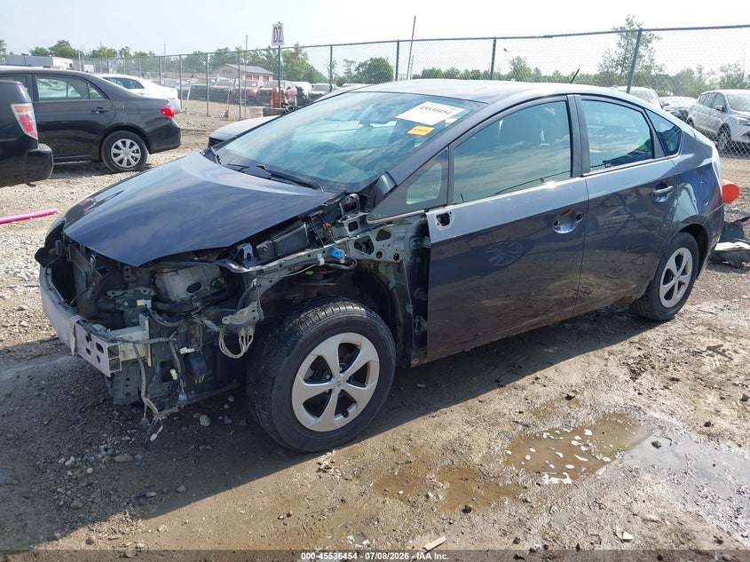 2012 Toyota Prius VIN JTDKN3DU1C5525018 IAAI salvage auction — FRONT END, Salvage Title, sold $800 on 2026-07-30 (photo 2)
