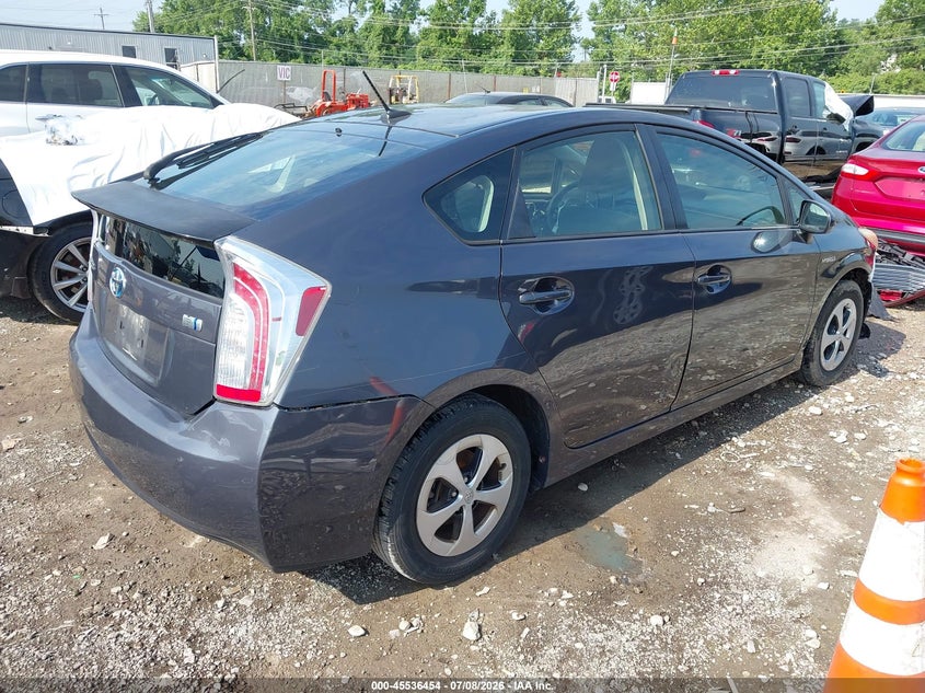 2012 Toyota Prius VIN JTDKN3DU1C5525018 IAAI salvage auction — FRONT END, Salvage Title, sold $800 on 2026-07-30 (photo 4)
