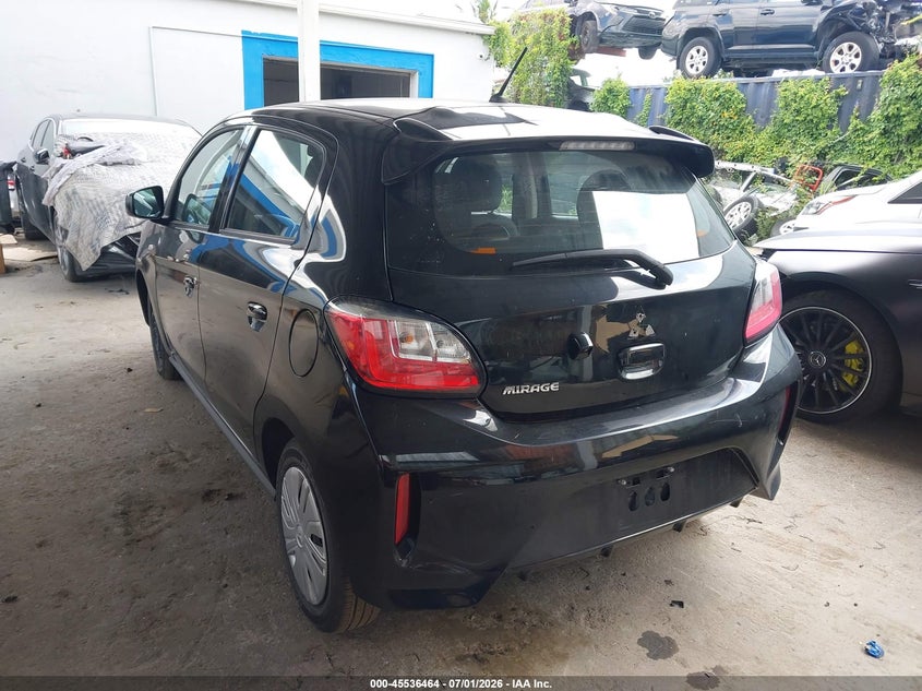 2024 Mitsubishi Mirage VIN ML32AUHJ3RH007293 IAAI salvage auction — FRONT END, Salvage (Florida), sold $3,800 on 2026-07-30 (photo 3)