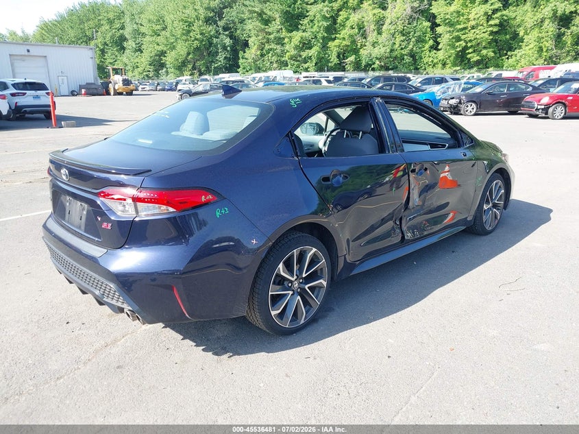 2021 Toyota Corolla VIN 5YFP4MCE2MP097750 IAAI salvage auction — RIGHT SIDE, Salvage (Connecticut), sold $4,050 on 2026-07-30 (photo 4)