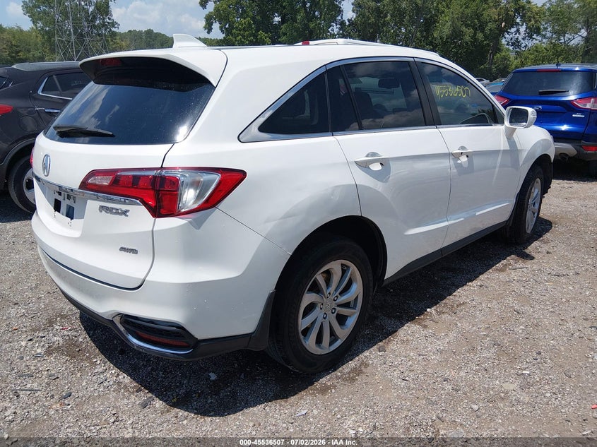 2016 Acura Rdx VIN 5J8TB4H50GL001254 IAAI salvage auction — FRONT END, Salvage (Indiana), sold $1,175 on 2026-08-29 (photo 4)